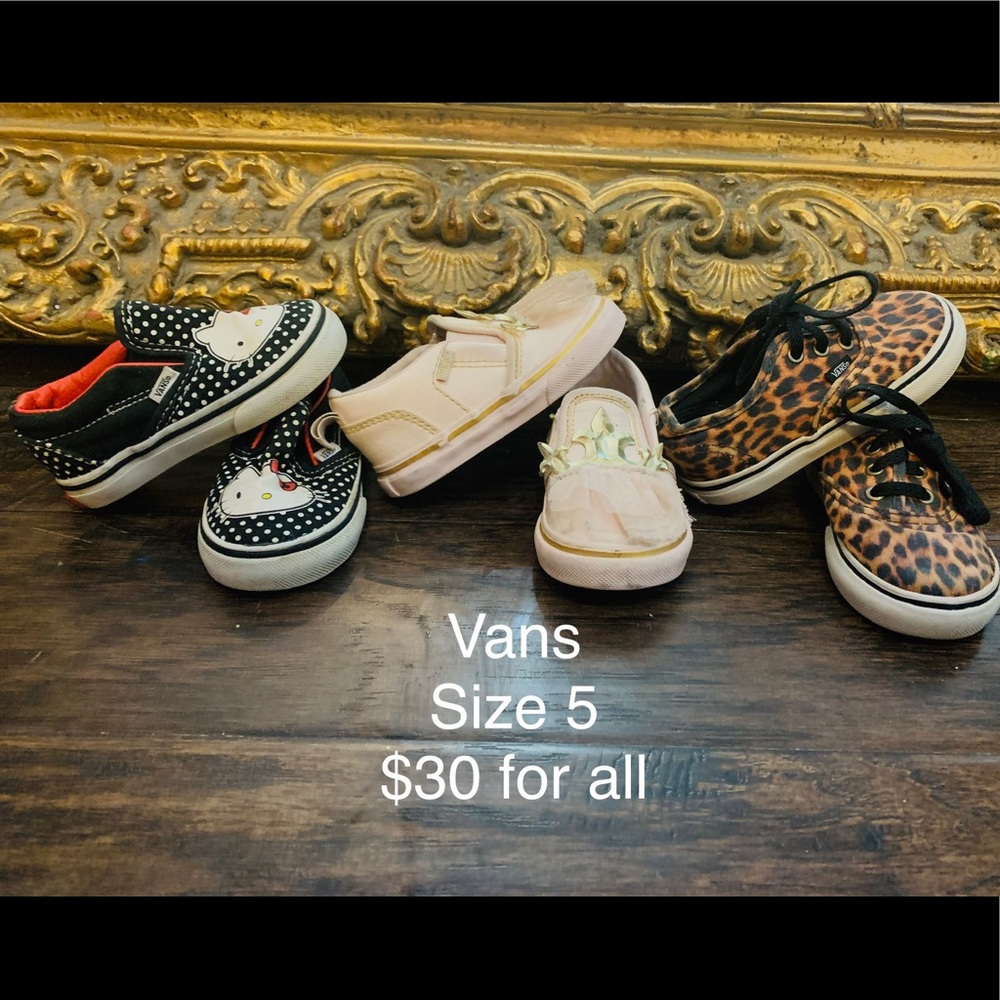 Size 5 Vans Toddler Shoes
